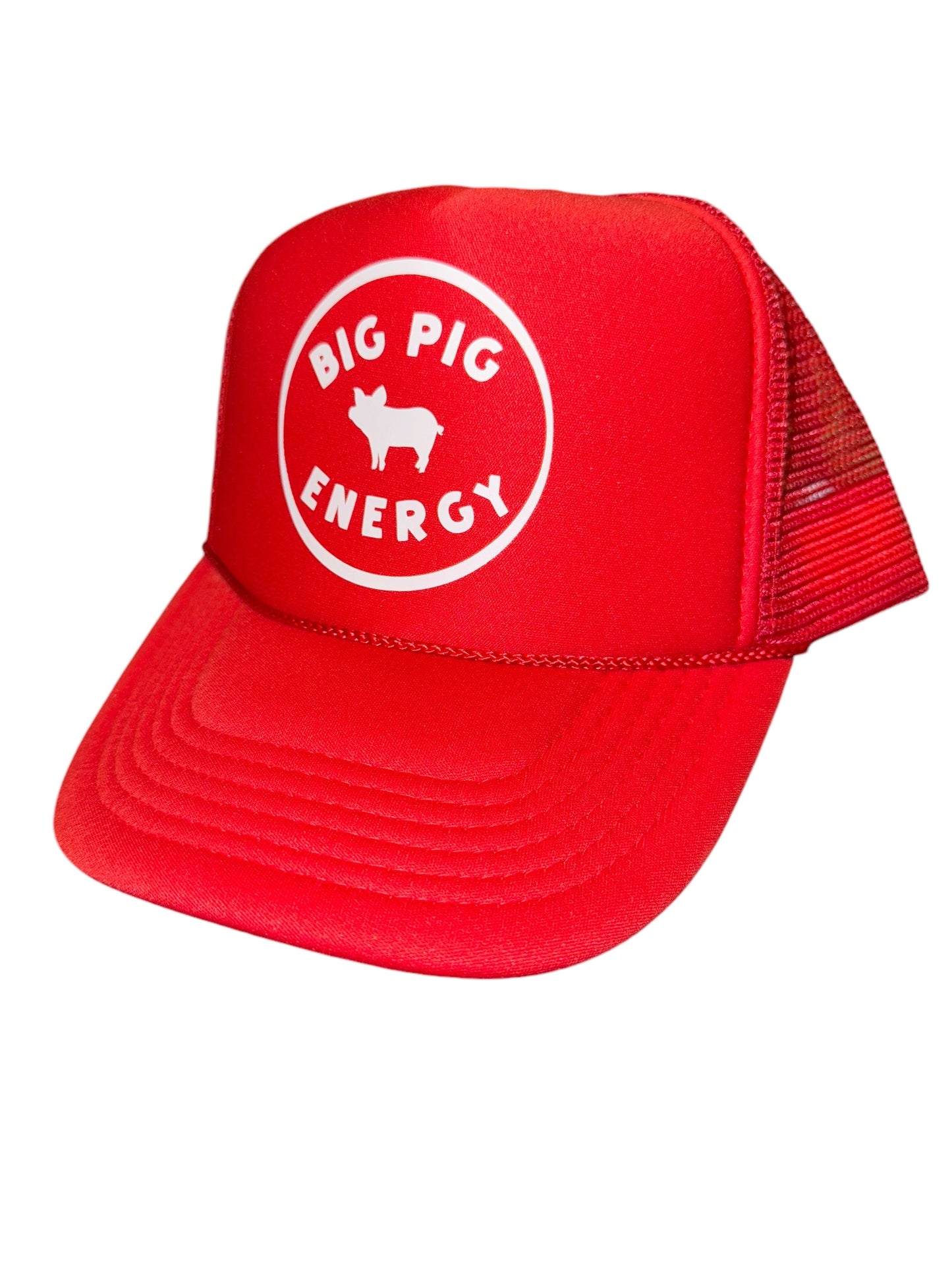 Big Pig Energy Hat – Red Trucker Cap for Game Days & Southern Tailgates, Arkansas