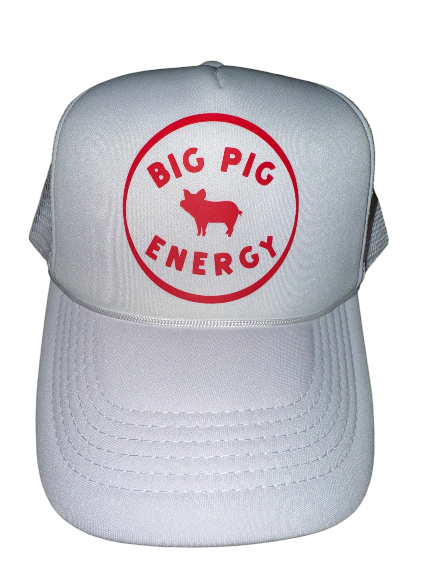 Big Pig Energy Hat – Red Trucker Cap for Game Days & Southern Tailgates, Arkansas