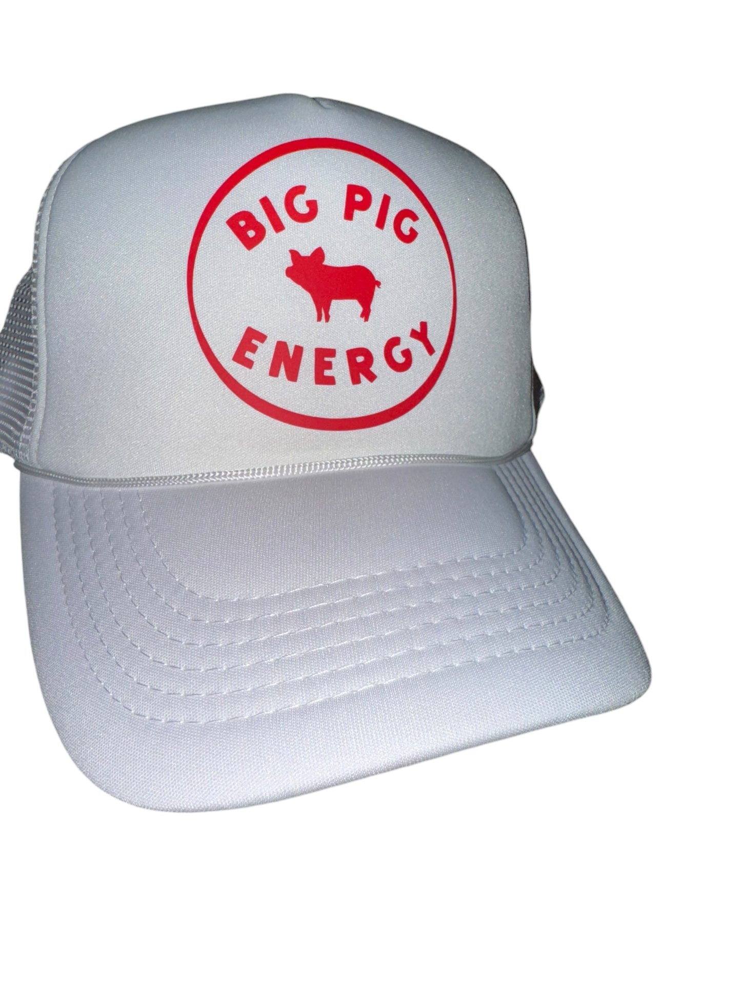 Big Pig Energy Hat – Red Trucker Cap for Game Days & Southern Tailgates, Arkansas