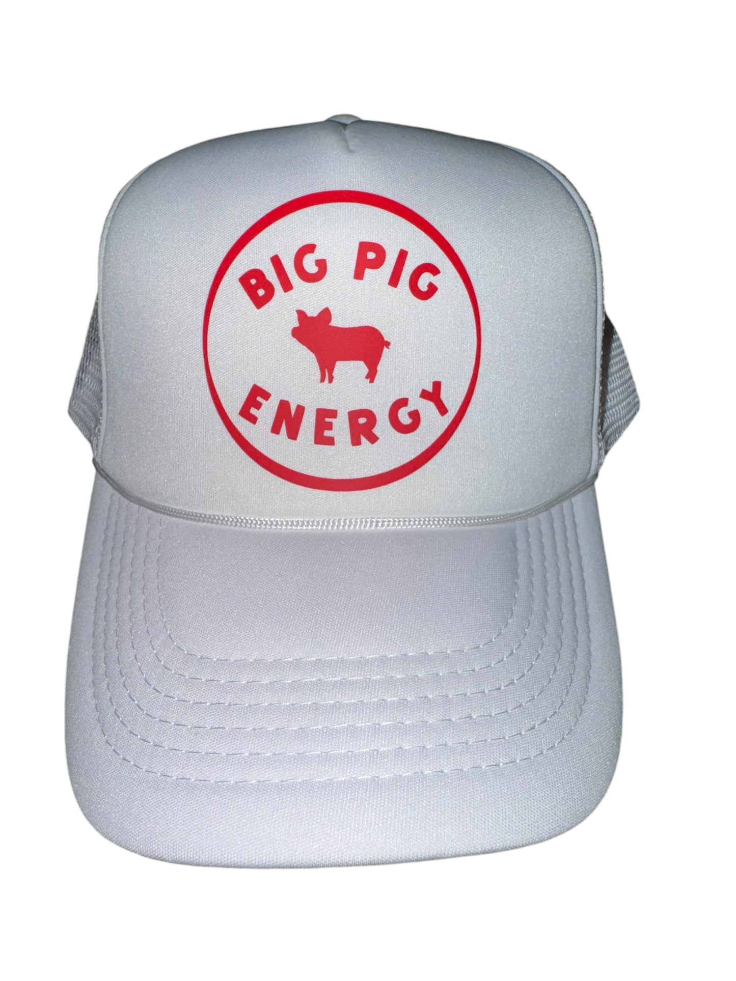 Big Pig Energy Hat – Red Trucker Cap for Game Days & Southern Tailgates, Arkansas