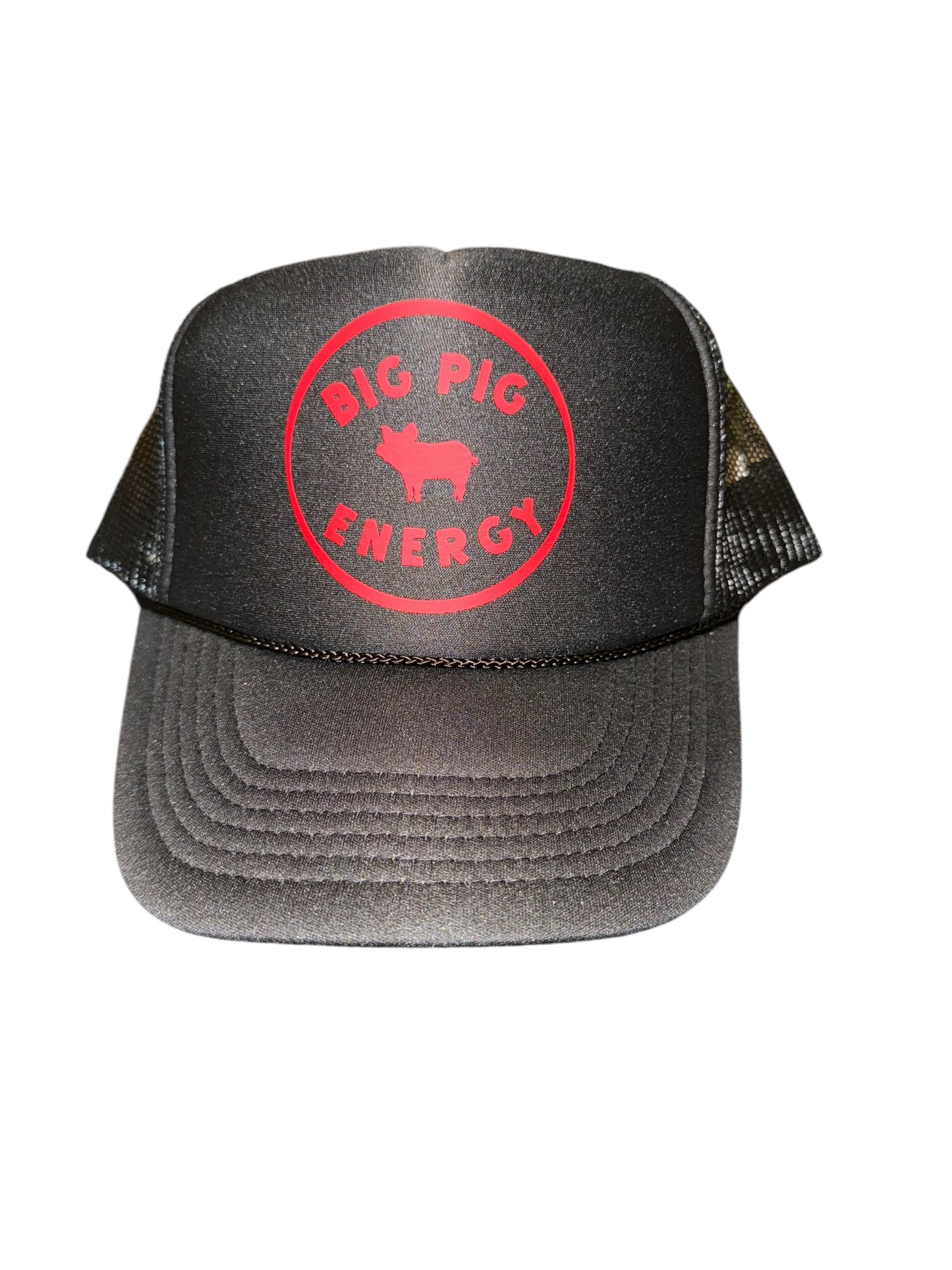 Big Pig Energy Hat – Red Trucker Cap for Game Days & Southern Tailgates, Arkansas
