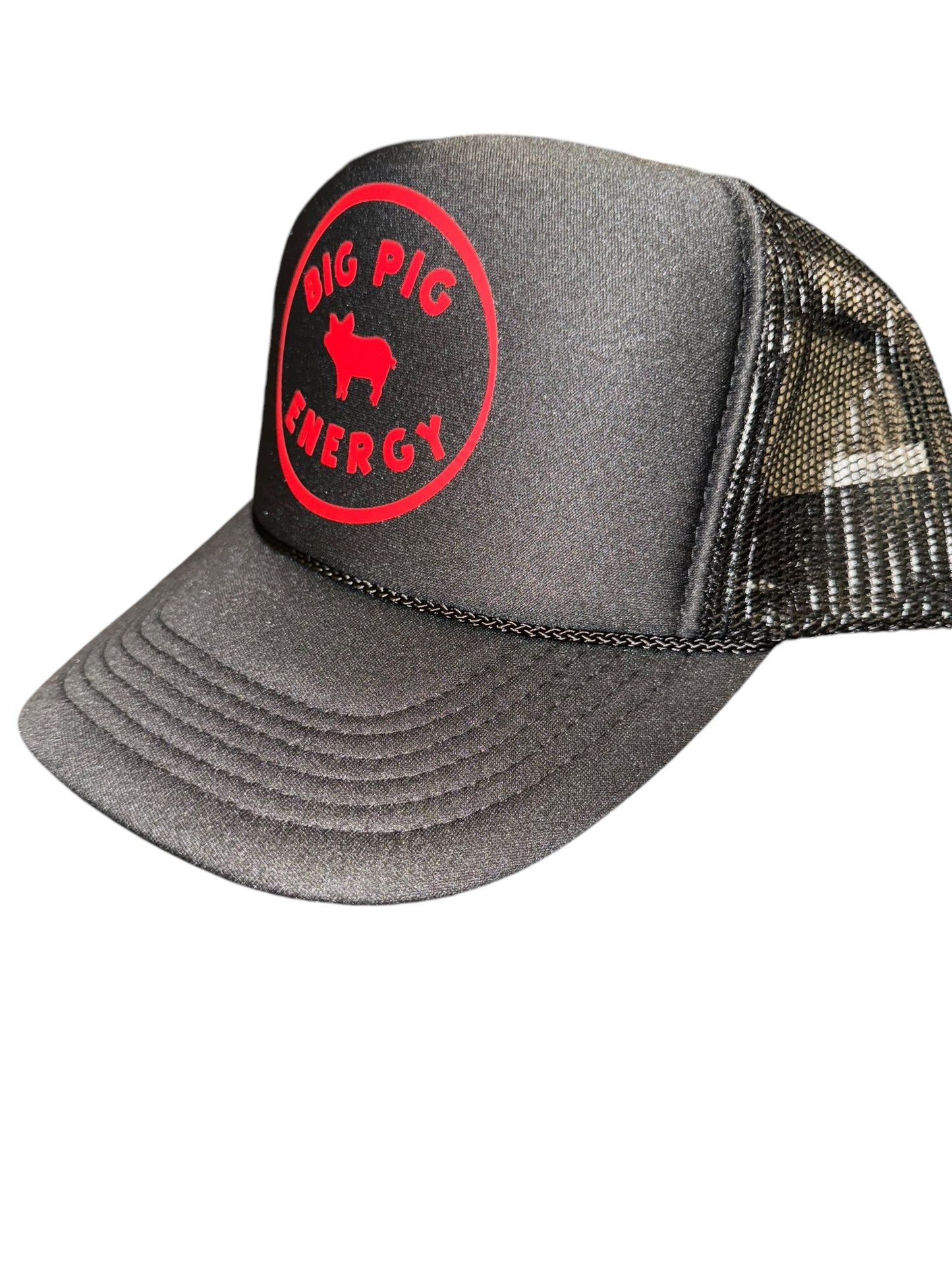 Big Pig Energy Hat – Red Trucker Cap for Game Days & Southern Tailgates, Arkansas