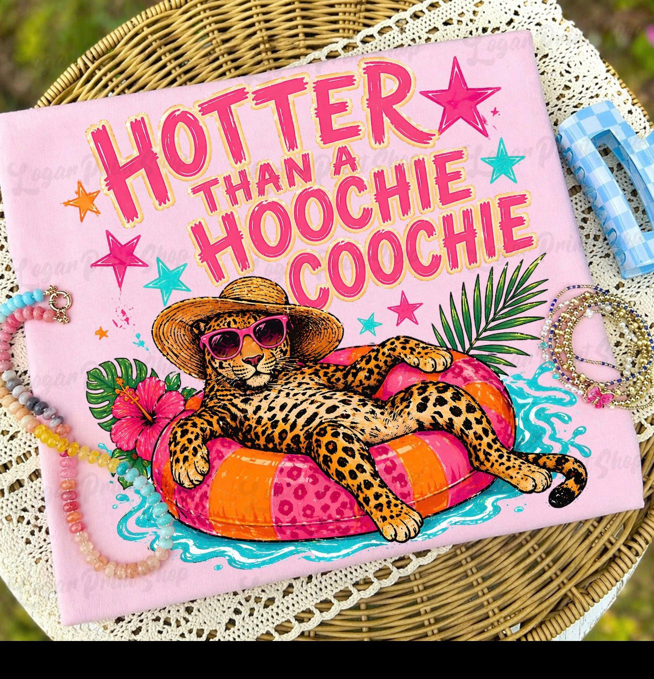 Hotter Than a Hoochie Coochie Shirt | Funny Southern Graphic Tee | Comfort Colors T-Shirt | Country Summer Tee